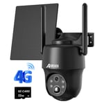 ANRAN 4G LTE Cellular Solar Security Camera Wireless PTZ Outdoor w/ Sim Card G1
