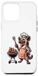 iPhone 15 Pro Max Cartoon Hyena Grill BBQ Chef Case