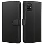 Vakoo Samsung A71 Phone Case, Premium Leather Wallet Case with [Card Slots] [Magnetic Closure] Flip Notebook Cover Case for Samsung Galaxy A71, Black