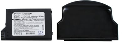 Batteri til PSP-S110 for Sony, 3.7V, 1800 mAh