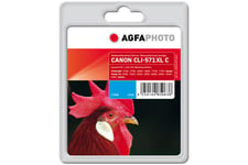 AgfaPhoto - cyan - kompatibel - Genproduceret - blækpatron (alternativ til: Canon 0332C001, Canon CLI-571CXL)