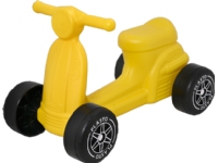 Sitt spark Scooter med tysta hjul, gul, sitthöjd 22 cm, längd 50cm i box