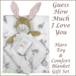 Guess How Much I Love You Baby Gift Set White Hare Blanket & Comforter NEW GREY