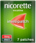 Nicorette Step 2 Invisi 15mg Nicotine Patches, New