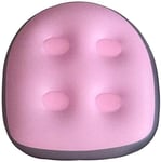 Tenlacum Spa and Hot Tub Booster Seat Pad with Suction Cup, Soft Inflatable Spa Booster Seat Non-Slip Massage Cushion for Adults Elders Kids at Home Spa Rest (Pink)