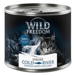 PRØVEPRIS! 6 x 200 g / 400 g Wild Freedom Adult Sterilised - Cold River - Laks & Kylling (6 x 200 g)