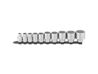Stahlwille 50/10-12918 96053010 Uttagssats 10 Mm, 13 Mm, 14 Mm, 17 Mm, 19 Mm, 22 Mm, 24 Mm, 27 Mm, 30 Mm, 32 Mm 10 Stycken 1/2