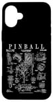 Pinball Arcade Gaming Machine Vintage Gamer Imprimé Brevet Coque pour iPhone 16 Plus