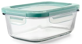 OXO Good Grips – Boîte de conservation Smart Seal -Boîte de rangement pour la cuisine - Rectangulaire - Verre - 0,8 L