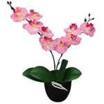 vidaXL Konstväxt Orkidé med kruka 30 cm rosa 244422