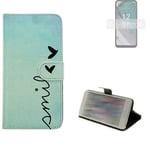 360° wallet case protective cover for Nokia C32 Design smile