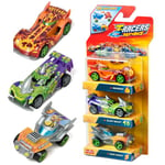 T-RACERS Mix ´N RACE 3 Pack – Pack of 3 collectible cars. Each car can be split in two with interchangeable parts and wheels. Pack 1/4