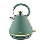Tower Cavaletto Pyramid Kettle, 1.7L, 3000W, T10044JDE, Jade & Champagne