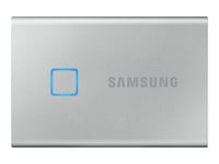Samsung T7 Touch MU-PC500S - SSD - chiffré - 500 Go - externe (portable) - USB 3.2 Gen 2 (USB-C connecteur) - AES 256 bits - argent