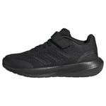 adidas RunFalcon 3.0 Elastic Lace Top Strap Shoes Running, Core Black/Core Black/Core Black, 29 EU