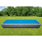 INTEX Poolöverdrag solenergi blå 960x466 cm polyeten 93306