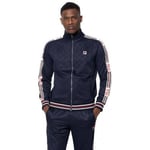 Sweat-shirt Fila  Veste homme Bleu bande rétro - 687298