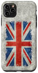 iPhone 11 Pro Max UK Union Jack Flag in Grungy Vintage Style Case