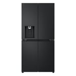 LG 506L Slim French Door Fridge Freezer with Ice & Water Dispenser - Matte Black Finish