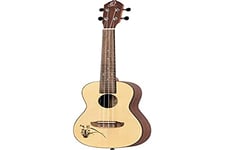 Ortega Guitars Concert Ukulele acoustic - left-handed - Bonfire Series - spruce top with laser engraved motif (RU5L)