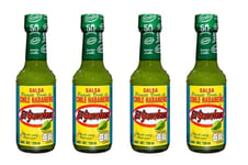 "EL YUCATECO GREEN HABANERO" - Hot Mexican Chilli Sauce - 4 Bottles