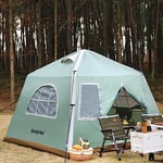 Tente Gonflable de Glamping – Tentes de Camping pour Famille – Randonnée et randonnée – Convient pour 4 à 5 Personnes – Installation Rapide en 3 Minutes – 2,3 x 2,8 x 1,5 m