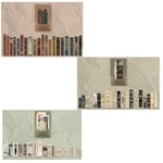 3 teman scrapbooking klistermärkesset, vintage japanska pappersklistermärken, självhäftande retro randiga scrapbooking klistermärken, DIY scrapbooking tillbehör dekorativa