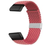 Flätat klockarmband Garmin Fenix 6X Pro - Red