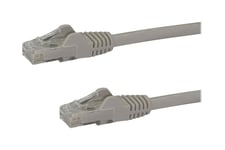 StarTech.com 50cm CAT6 Ethernet Cable, 10 Gigabit Snagless RJ45 650MHz 100W PoE Patch Cord, CAT 6 10GbE UTP Network Cable w/Strain Relief, Grey, Fluke Tested/Wiring is UL Certified/TIA - Category 6 - 24AWG (N6PATC50CMGR) - patchkabel - 50 cm - grå