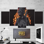 YFTNIPL 5 Panel Wall Art Canvas For Living Room Pubg Playerunknowns Battlegrounds Gaming Abstract Artwork Home Office Decorations Modern Hd Prints Landscape Pictures Art