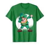 Dabbing Leprechaun in Irish Outfit I Funny St Patricks Day T-Shirt