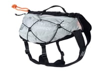 Trail light dog backpack, unisex, glacier gray, XS, single -