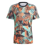 ADIDAS Men's Messi P TR JSY T-Shirt, Black/Mint Rush, S
