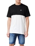 Vans Men's Colorblock TEE T-Shirt, Multicolour (ASH Heather-Black RP5), Small (Size:S)