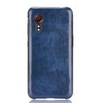 Samsung Galaxy Xcover 5 - Pu Skinnbelagt Deksel - Blå