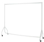 ace of space Garment Rail WHITE 4ft Heavy Duty Clothes Display Rail Home Hanging Rack Market Display