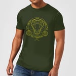 Harry Potter Slytherin Snake Badge Men's T-Shirt - Forest Green - L