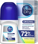 Triple Dry Original Anti-Perspirant Roll On 50ml | 72-Hour Protection Against |