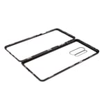 OnePlus 8 Pro 360⁰ Magnetisk Metall Deksel med Glass Bak og Forside - Svart