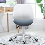 ZJZ Computer Chair Home Office Chair Student Learning Chair Armless Staff Chair Simple and Comfortable Sedentary for Living Room Bedroom Kitchen