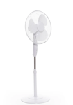 Daewoo 16'' Pedestal Fan 3 Speed Oscillating Head in White, 45W, COL1568GE New