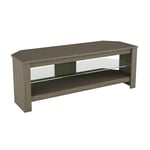 AVF Calibre Up to 55 Inch Glass Shelf TV Stand - Grey Wood