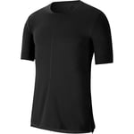 NIKE BV4034 M NK DF TOP SS Yoga T-Shirt Mens Black/Iron Grey 2XL