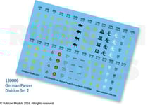 Rubicon: German Panzer Division Set 2 Decal Sheet
