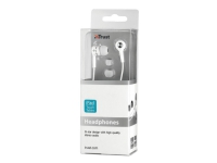 Trust In-Ear Headphones for iPad and touch tablets - Hörlurar - inuti örat - kabelansluten - 3,5 mm kontakt - vit - för Apple iPod (4G, 5G) iPod classic iPod mini