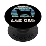 Lab Dad Labrador Retriever Owner Dog Lover Fetch Puppy Pet PopSockets Swappable PopGrip