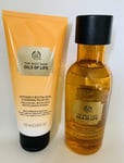 The Body Shop Oils of Life Revitalising Essence Lotion & Cleansing Oil Gel New