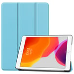 Apple iPad 10.2" 2021 (9th Gen) Tri-Fold PU Case Light Blue
