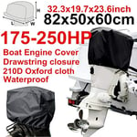 MAOMEI 210D Oxford Waterproof Rain Proof Universals Boat 15 30 60 100 150 175 250 PH Motor Cover Outboard Engine Protector Covers (Color : A300 5 06)