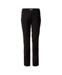 Craghoppers Womens/Ladies Kiwi Pro Softshell Trousers (Black) - Size 14 Short